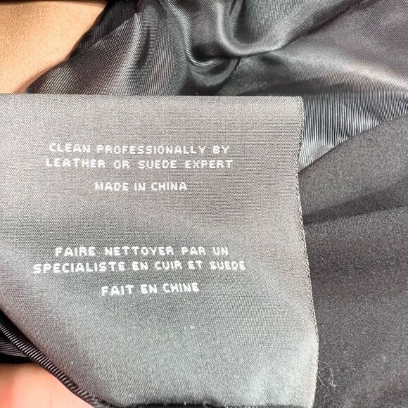 Marc New York Andrew Marc Jacket Womens Small Brown Solid Leather Moto Jacket - Picture 9 of 11